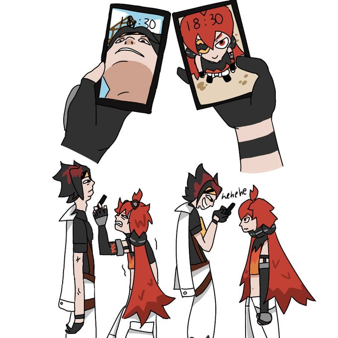 ZZZAnonymously's tweet image. This is my coming out as a Anton X Koleda shipper (is legal right?) Look how silly they are