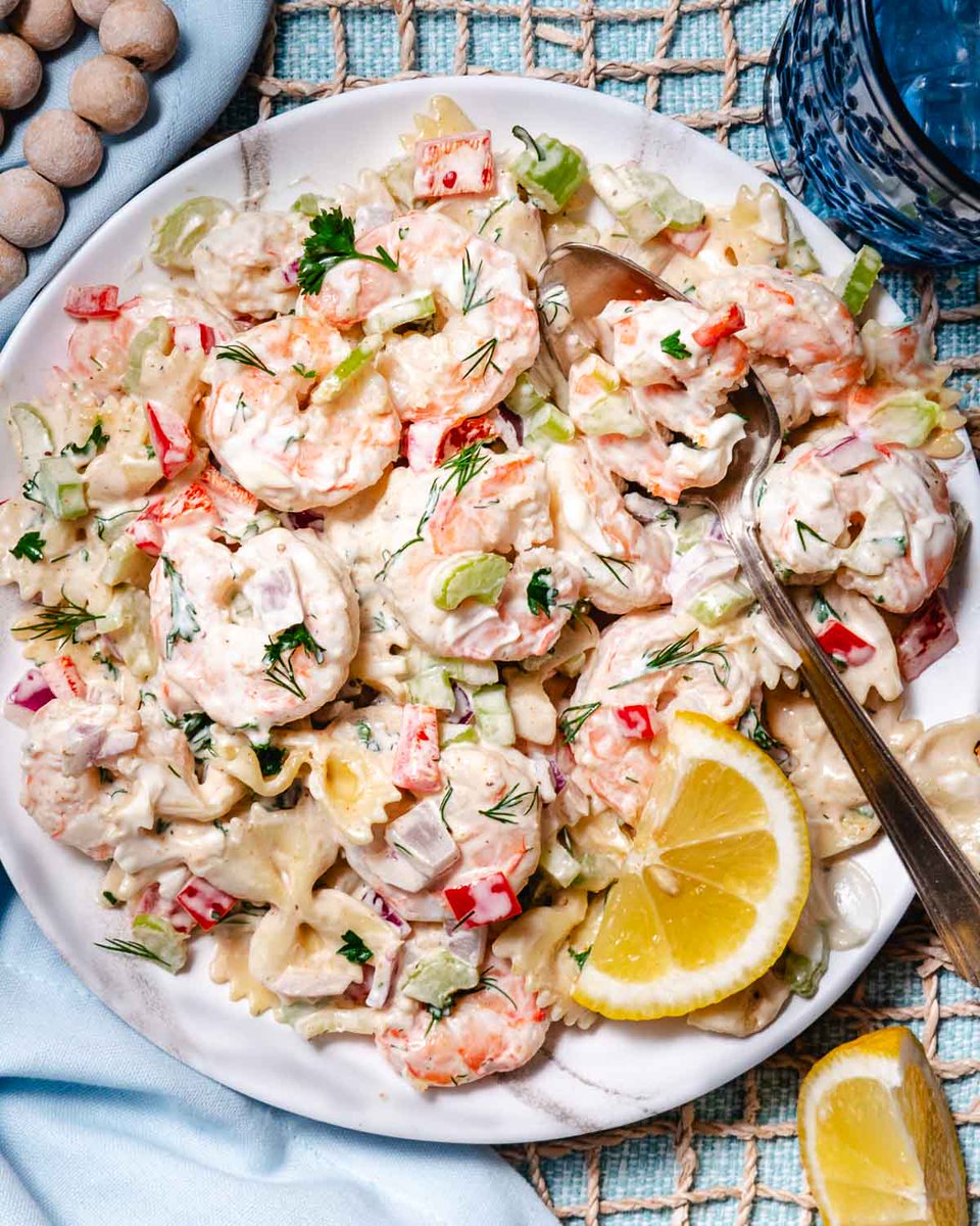 KeysCooking's tweet image. How about some shrimp pasta salad? Still feels like summer here in the Keys. It’s creamy and packed with Key West pink shrimp and chopped veggies. Get the recipe at cookinginthekeys.com/shrimp-salad-p….