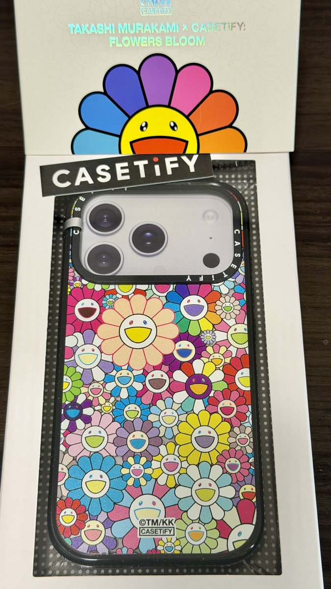 村上隆xCASETiFYコラボケース届いた✨ #村上隆 #CASETiFY