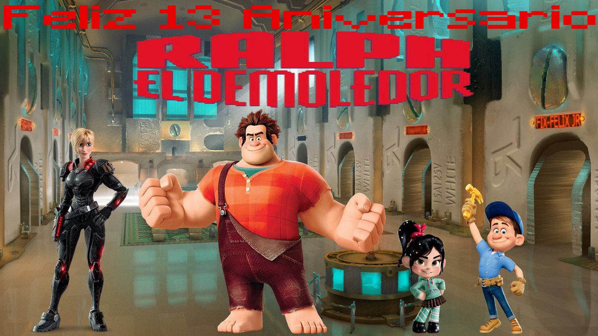 luis1201_arturo's tweet image. Un día como hoy, se cumple 13 años del estreno de Ralph el Demoledor, y de mi parte hice esta imagen. Espero que les guste y Feliz 13 Aniversario Ralph el Demoledor.
#RalphElDemoledor @mariofilio @LaChilindrina @MoisesIvanMora #RebecaPatiño #Disney