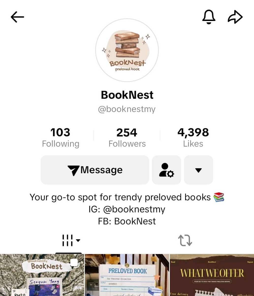 qilahasr's tweet image. Jemput tgk buku preloved kat BookNest! First batch baru je launch #TikTok #prelovedbooks tiktok.com/@booknestmy?_r…