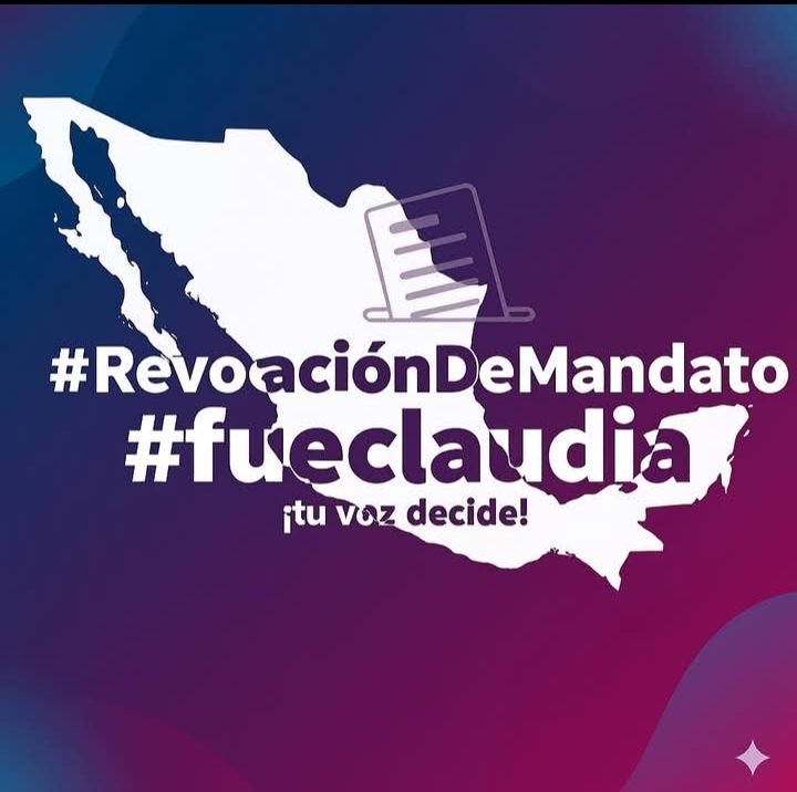 lamusitapg's tweet image. ¿Quiénes más se unen a la REVOCACIÓN de MANDATO en 🆚 de la PRESIDENTE ESPURIA @Claudiashein ?
