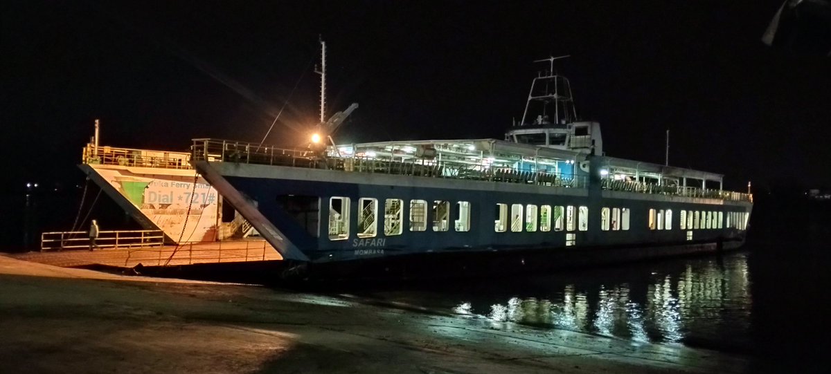 FerryKenya's tweet image. Good morning,
Three  ferries are at your service at the Likoni channel.
SAFETY TIP;
1. Embark/disembark aboard as directed by our marshals.
2. Do not sit, lean, or stand on the guard railings.
Safe sail. #likoniferry  #PSSDTransport #Kenya_Ports #kmakenya #TransportKE #ntsa_kenya
