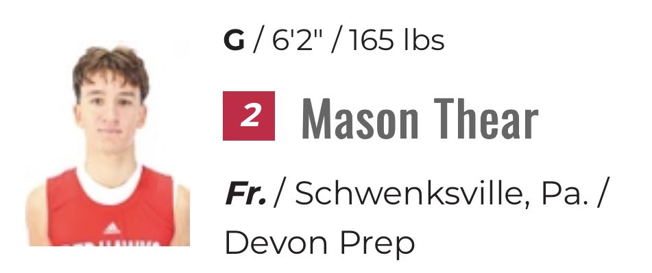 🚨1 and 0 Hoops Alumni Update🚨

Mason Thear 6’2 Guard
Montclair State University

Good luck to Mason as he starts his college season!