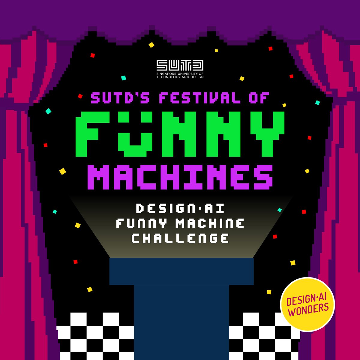 sutdsg's tweet image. 🎪 Got a hilariously absurd machine idea?

Join SUTD’s Festival of Funny Machines! Submit by 30 Nov and stand to win $800! 💡🤖 Who says tech can&apos;t be funny?

#SUTD #SUTDDesignAI #FestivalOfFunnyMachines #FunnyMachineChallenge #TechButMakeItFunny #JamesDysonFoundation