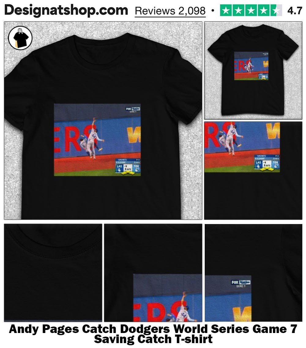 DesignatShop's tweet image. Andy Pages catch over Kiké Hernandez
Andy Pages Catch Dodgers World Series Game 7 Saving Catch shirt
buy it here: designatshop.com/product/andy-p…
#AndyPages #DodgersWin #Dodgers #WorldSeries