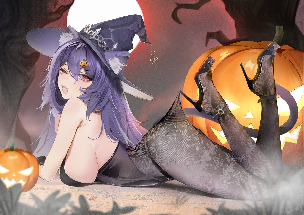 Hope I am not too late 𐙚⋆.˚🐈‍⬛⋆.˚☾

Happy halloween everynyan!!!🎃

#Noombart #Vtuber #illustration