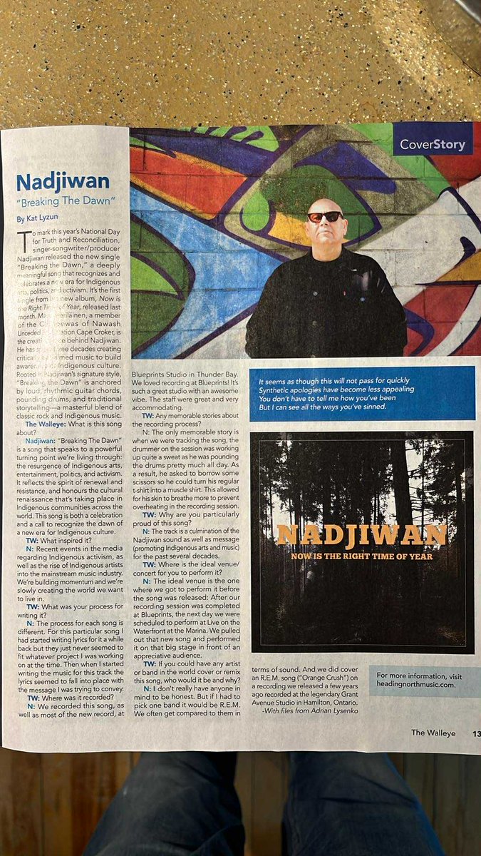 Thanks so much to The Walleye in Thunder Bay for this great article about the new album!