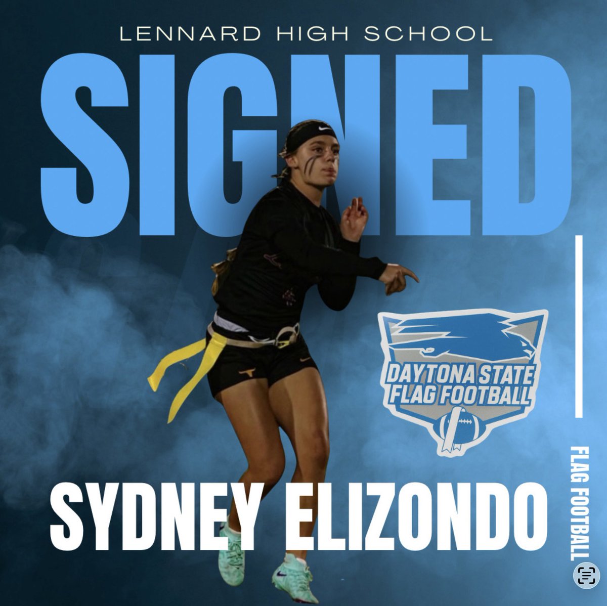 LETS GO!!!!  Welcome Sydney Elizondo class of 2026 to the FALCON FAMILY!! 🦅🏈
