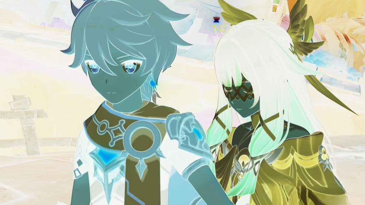 UTAKSMXZ's tweet image. Lol, their color palettes are opposite to each other if you invert the photo.
Lunar Aether and Solar Columbina
#Aetherbina #Aebina