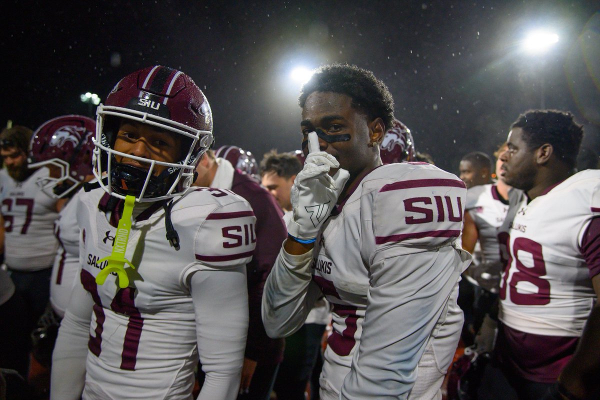 SIU_Football's tweet image. Had some fun in the ☔️🌧️

#Salukis | #BuiltFor