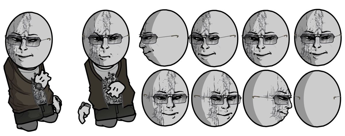 El_yorch666's tweet image. oc (unfinished) + glasses idea