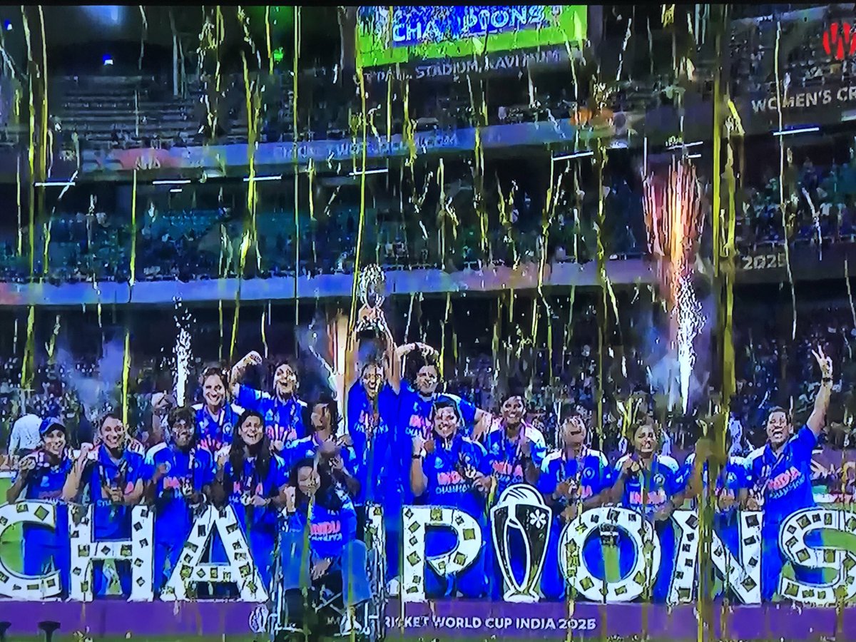 <a href="/narendramodi/">Narendra Modi</a> Congratulations #TeamIndia #WomensWorldCup2025 #WomenInBlue #Champions