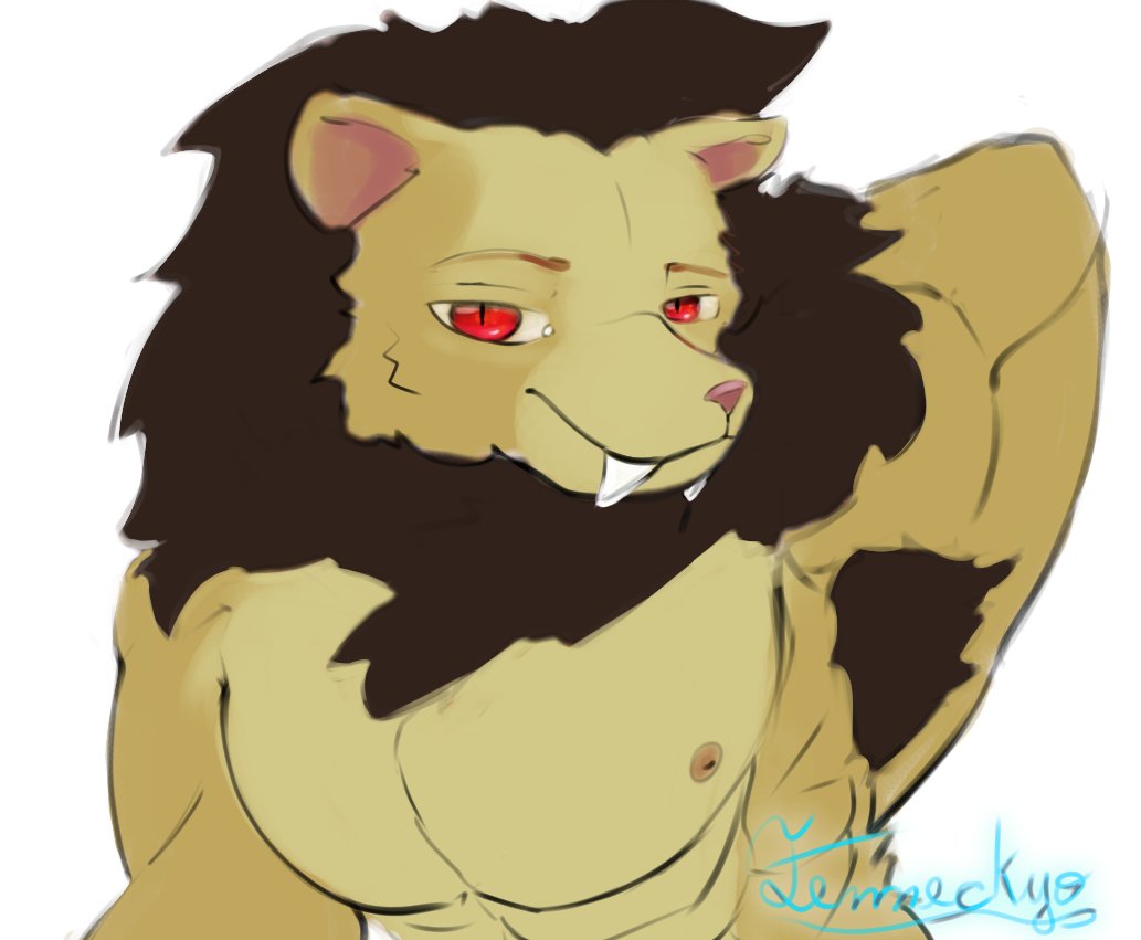 fenneckyo's tweet photo. bara lion ✨ #furry #art #furryrt #comissions https://t.co/jwv1oakHew