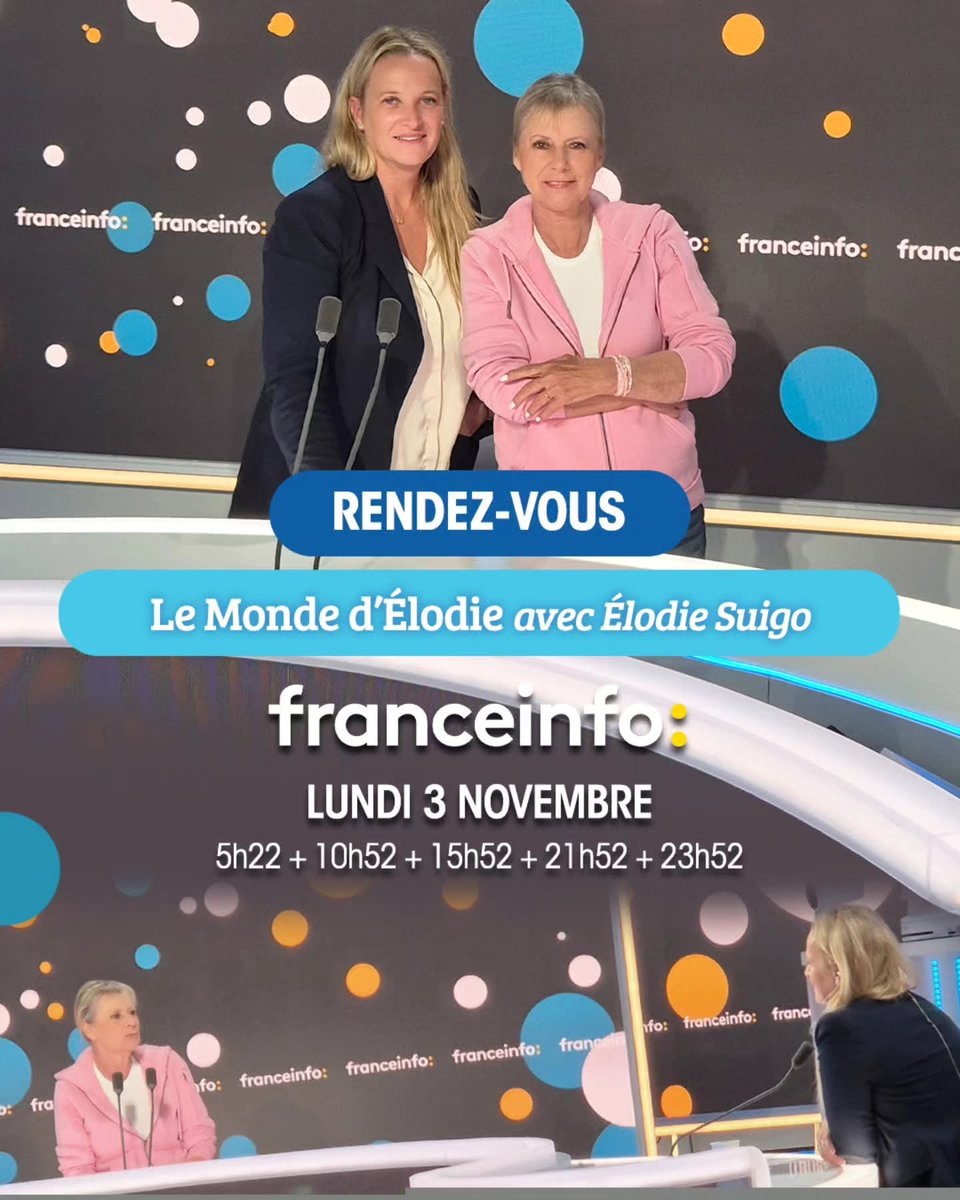 Retrouvez Dorothée ce lundi dans "Le monde d'Élodie" sur <a href="/franceinfo/">franceinfo</a> !