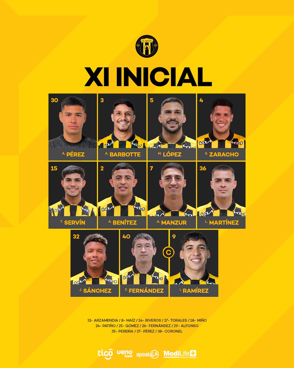 ClubGuarani's tweet photo. 🫡 Vamos así 🔜 

#VamosLegendario🟡⚫️ https://t.co/2mJ2imbRTc
