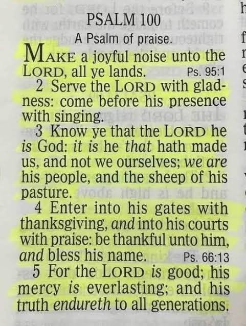 HeartOfLord21's tweet photo. May our lives be a constant song of gratitude and praise to our faithful and loving God. 🙌💛
#Psalm100 #ServeWithGladness #PraiseTheLord #GodIsGood #EverlastingMercy #FaithfulGod #MUCOMinistries #JoyfulWorship #GratefulHeart https://t.co/f7gkNL5bC6