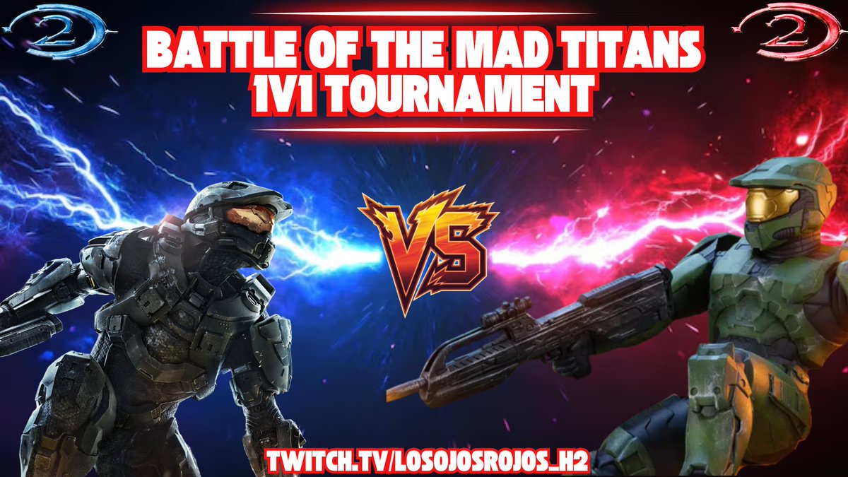 🔥Battle of the Mad Titans🔥
💵Halo 2 1v1 Tournament💵
🟦Streaming NOW🟥
twitch.tv/losojosrojos_h2