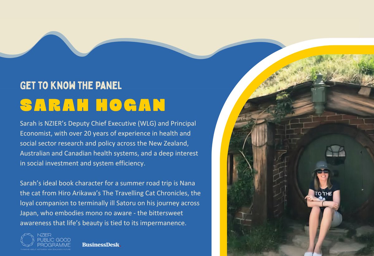 We’re delighted to introduce another panellist for the 2025 Summer Reading List for the Prime Minister: Sarah Hogan, Deputy Chief Executive and Principal Economist at NZIER. 

Register here:  ap1.hubs.ly/y0mR3H0