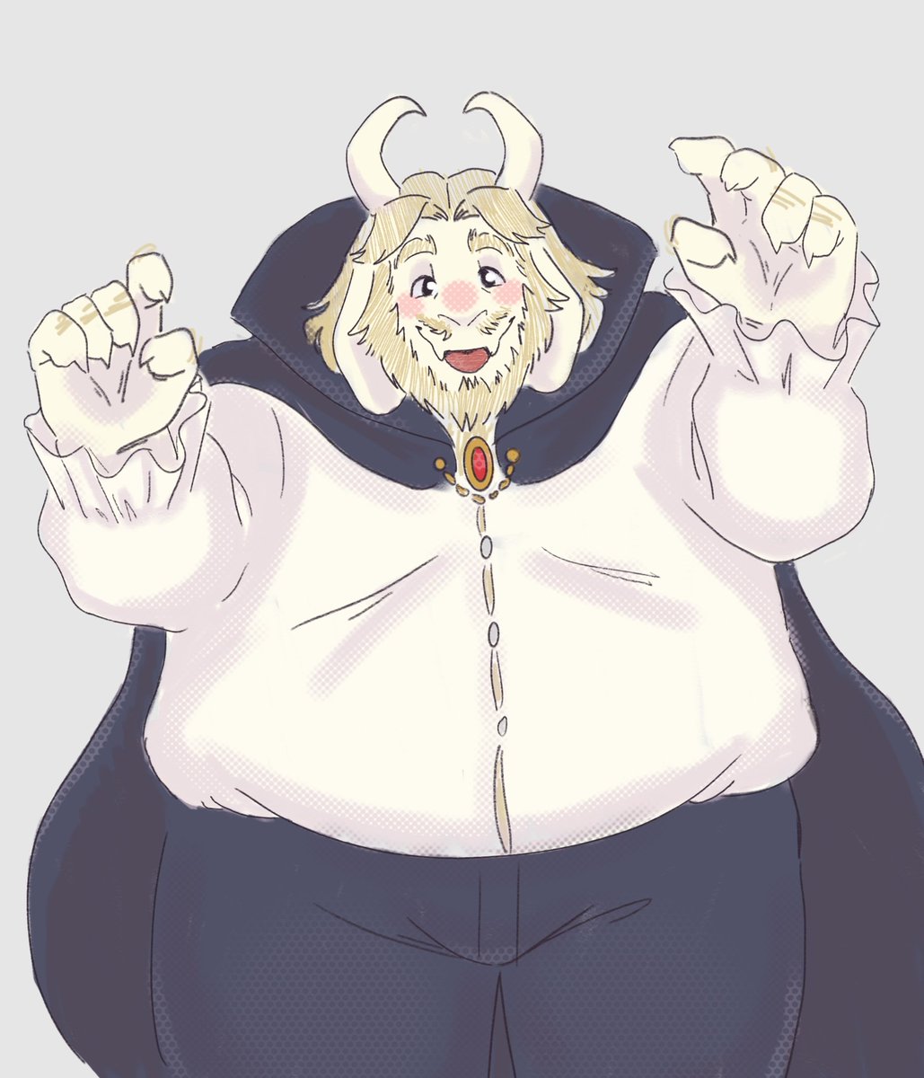 Happy late halloween lol
Asgore in a lame vampire costume being a cutie ♡