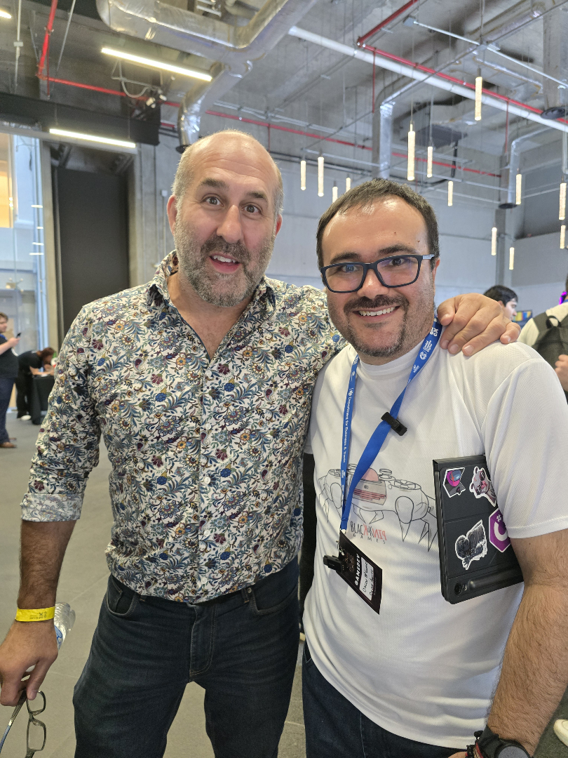 oscarbpgames's tweet image. ¡Qué chulada fue ver a tantos amigos devs en GCMX 2025! 🤓🎮 Gracias por la buena vibra, el cotorreo y la fiesta. 🚀👾 ¡Se viene más colaboración, más contenido y más juegos! Nos vemos pronto, cracks. 💖🔥 #GCMX #GameDevLatam