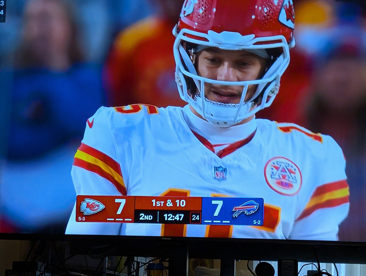 Watching Kansas City Chiefs vs Buffalo Bills on CBS #NFLFootball