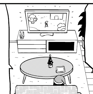 新婚のいろはさんで部屋にあるテレビボード、左右非対称デザインで描くたびにどっちがどうだっけ?となってましたが、ああ「ミロ」だと気がついて今後大丈夫になりました。 