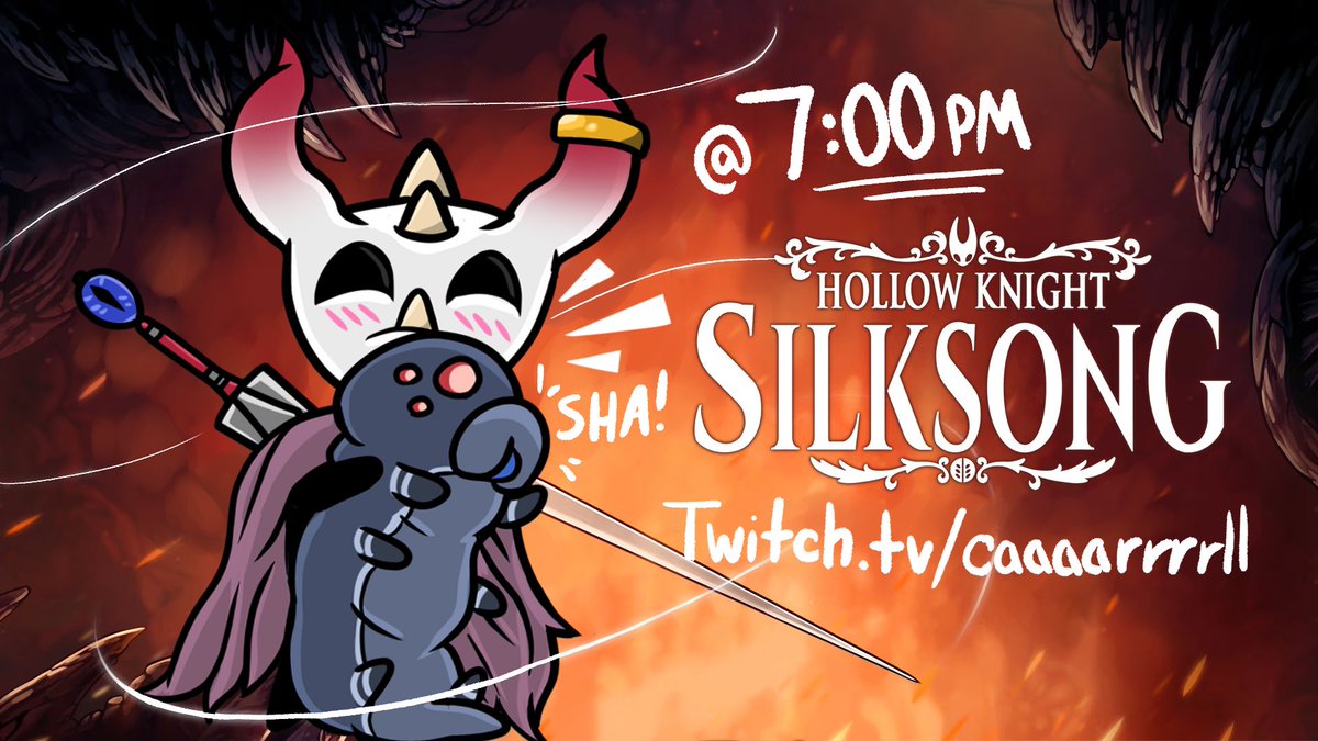 🕸️🐲 I think I'm beginning to Silk my Song 🐲🕷️ | Hollow Knight: Silksong Playthrough starting TONIGHT!

🔴 Live @ 7 PM EST 🔴 | #furrylive twitch.tv/caaaarrrrll