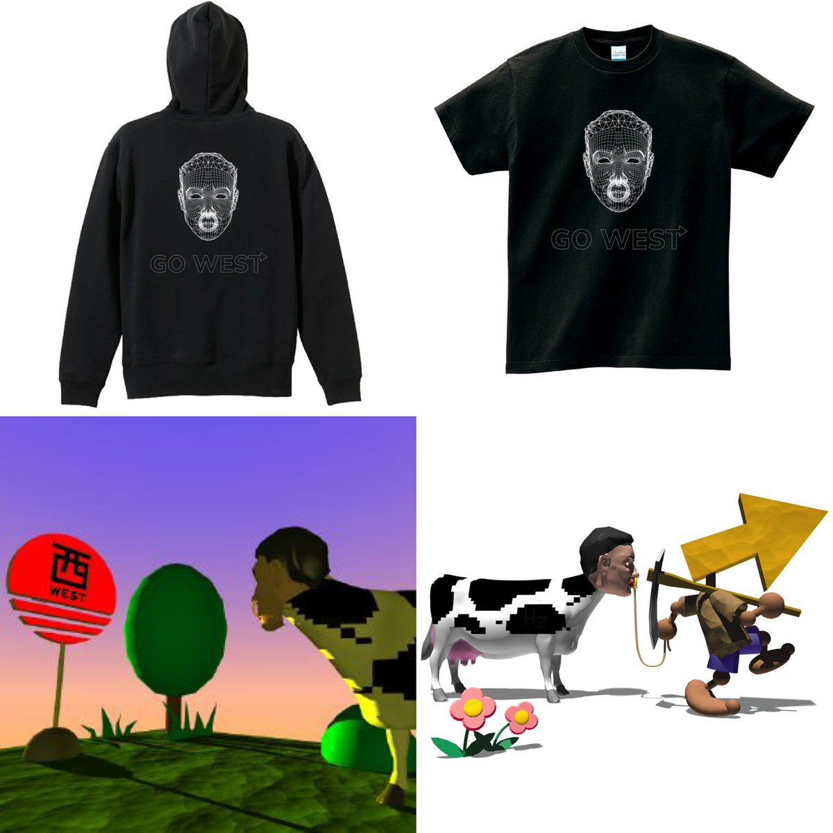 秋元きつね

今週金曜日11/7までの受付となります

「くだん」の登場です！
西へ（GO WEST）デザイン
Tシャツ
ジップアップパーカー

ご予約はコチラ↓
glimpserecords.cart.fc2.com/?ca=7