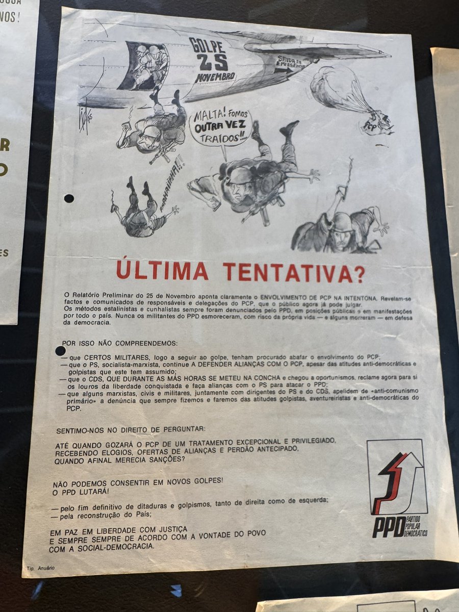 A exposição da Ephemera sobre Sá Carneiro e as origens do PPD/PSD é magnífica. Percebe-se bem porque alguns sociais-democratas não estão hoje alinhados com o partido: eles estão no mesmo sítio onde provavelmente Sá Carneiro estaria — este PSD é que não.