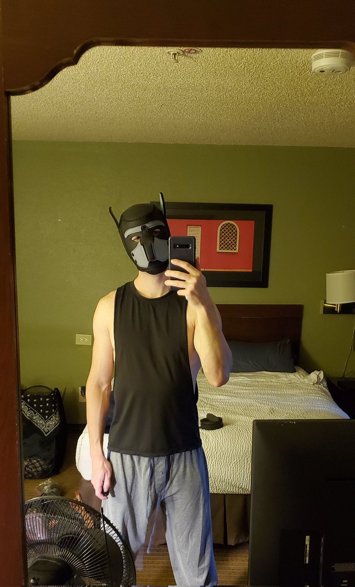 Feeling good after cleaning up from the day.