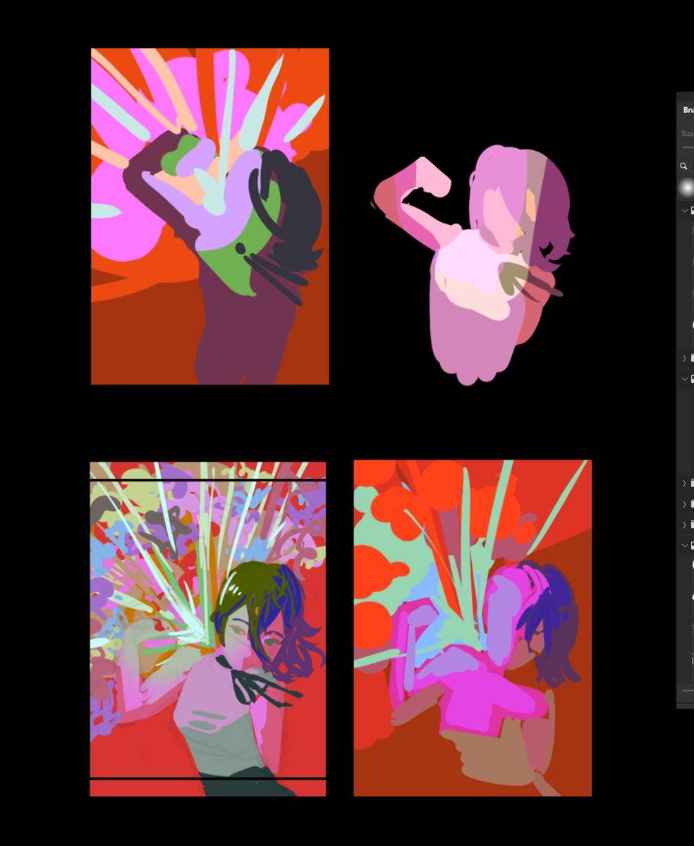 rough sketch ideas and failed lighting experiments