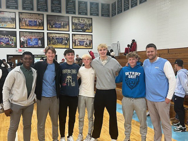 Great to support former Calvin Christian Squire and current Grace Christian head coach Ryan Krombeen in his home opener last night! Ryan’s not only leading on the sidelines at Grace, but also shaping young lives as a PE teacher at Calvin Christian Elementary. 💚⚔️ #SquireStrong