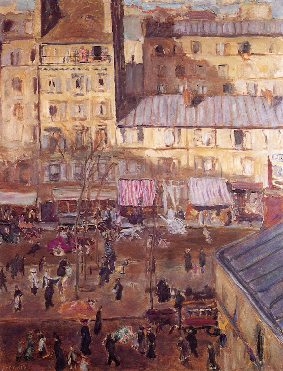 artinfinitus's tweet image. Pierre Bonnard (1867–1947)
Boulevard de Chichy and the Corner of the Rue de Douai, before 1947

#pierrebonnard #artinfinitus