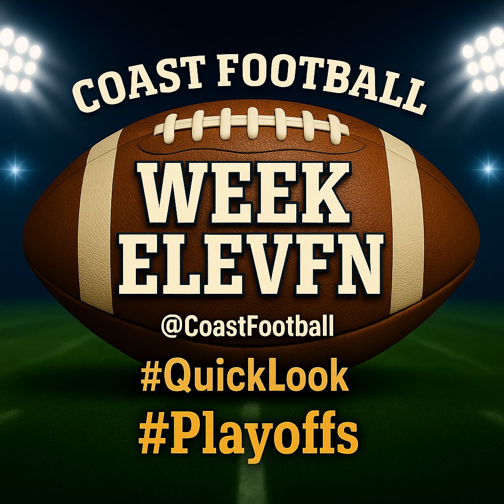 Coastfootball's tweet image. 🏈 COAST FOOTBALL – WEEK 11 #QuickLook

📅 Thursday, November 6 &amp;amp; Friday, November 7

———

⚡ THURSDAY, NOVEMBER 6

7A – Region 4

⚡ Harrison Central (1–8, 0–5) at Gulfport (7-2, 5–0)
———
⚡ Ocean Springs (8–1, 4–1) at St. Martin (6–3, 2–3)
———
⚡ Biloxi (3–6, 2–3) at…