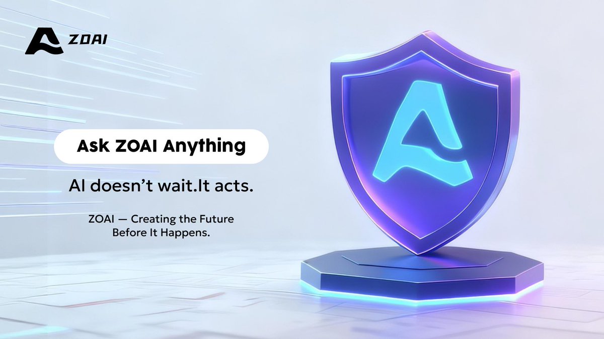 ZOAI_AI's tweet photo. The Future Doesn't Wait. Neither Does ＃ZOAI.

"Ask ZOAI Anything" isn't just a feature—it's a fundamental shift. https://t.co/s517n0L7Wg