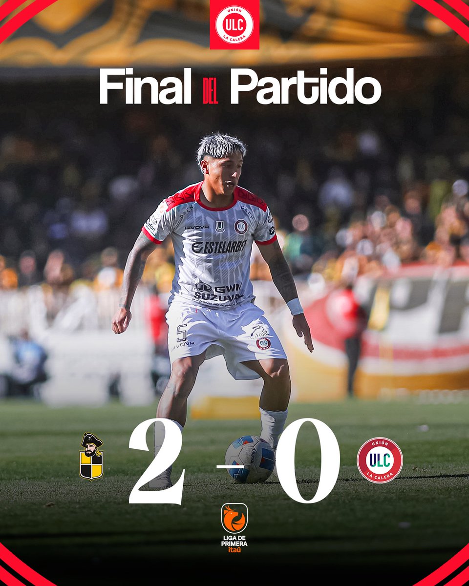 90’ | ⏱️ 𝐅𝐢𝐧𝐚𝐥 𝐝𝐞𝐥 𝐩𝐚𝐫𝐭𝐢𝐝𝐨

Coquimbo Unido 2️⃣ - 0️⃣ Unión La Calera

🔴⚪️