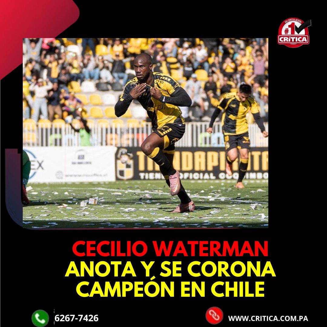#DeportesCri Cecilio Waterman y su equipo, Coquimbo Unido, se coronó campeón del fútbol de primera división de Chile. La conquista del campeonato fue asegurada este domingo con el triunfo 2-0 sobre Deportes Unión La Calera, en el que Waterman anotó uno de los goles.