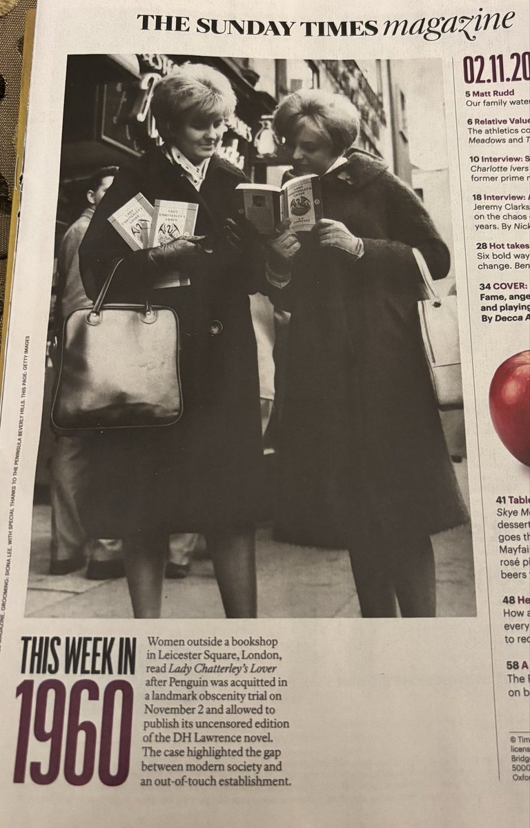 Drimoley's tweet image. This is brilliant and put me in mind of The Book Club for Troublesome Women by Marie Bostwick which I really enjoyed recently. How many copies of Chatterly is that woman on the left holding?!!