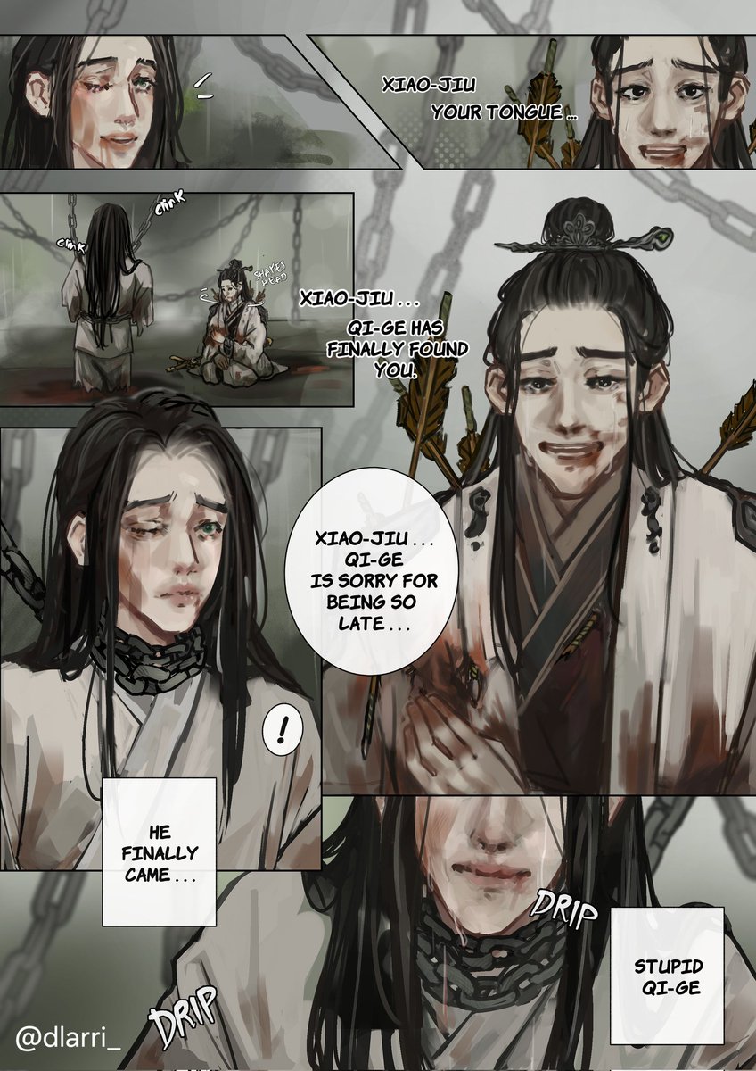 #qijiu angst strikes again... but arguably! Isn't this a happy ending compared to the original story... ?

#svsss #shenjiu