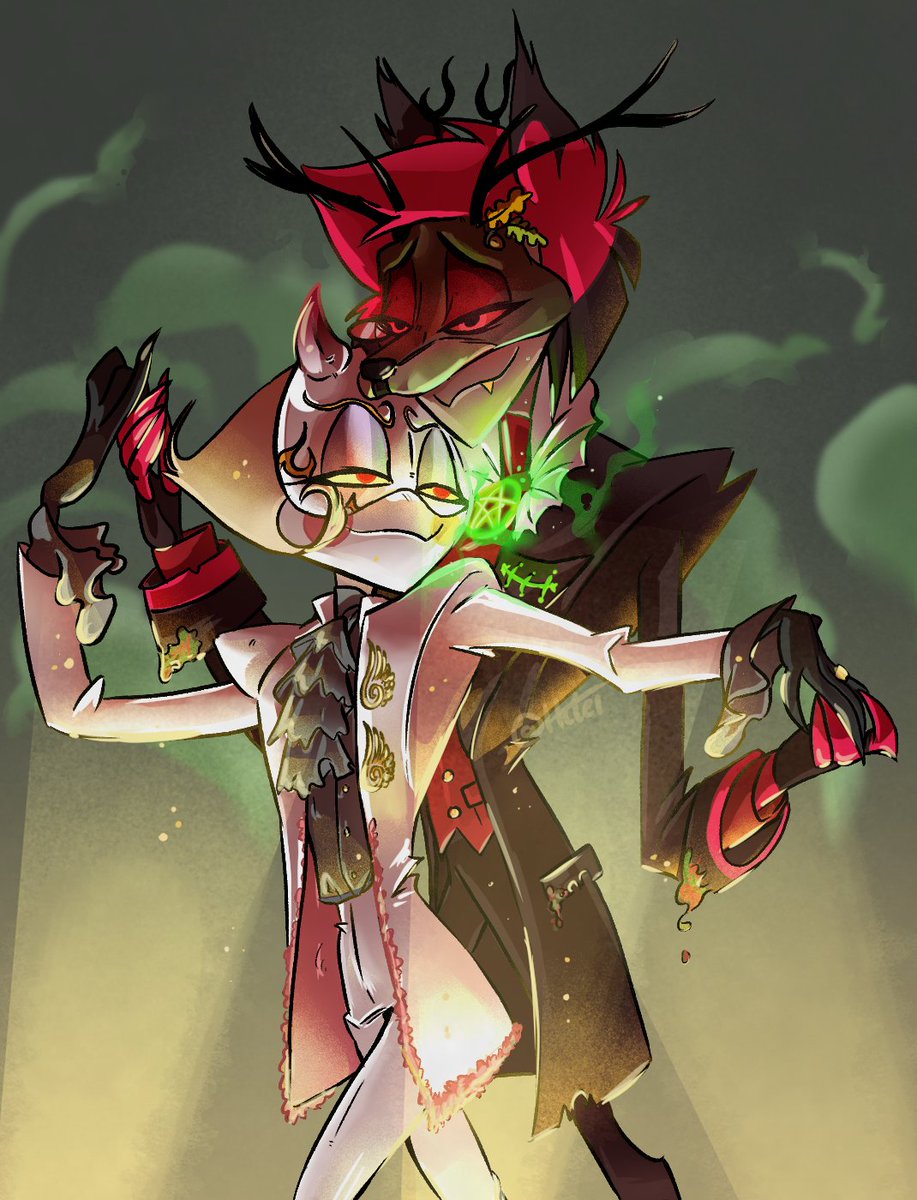 I know I know im late ... but im gonna finish this event.
So I came with a masquerade.

🦆🎃🦌

#RATT2025 #radioapple #HazbinHotel #HazbinHotelFanart #Alastor #LuciferHazbinHotel #LuciferMorningstar #lucifer