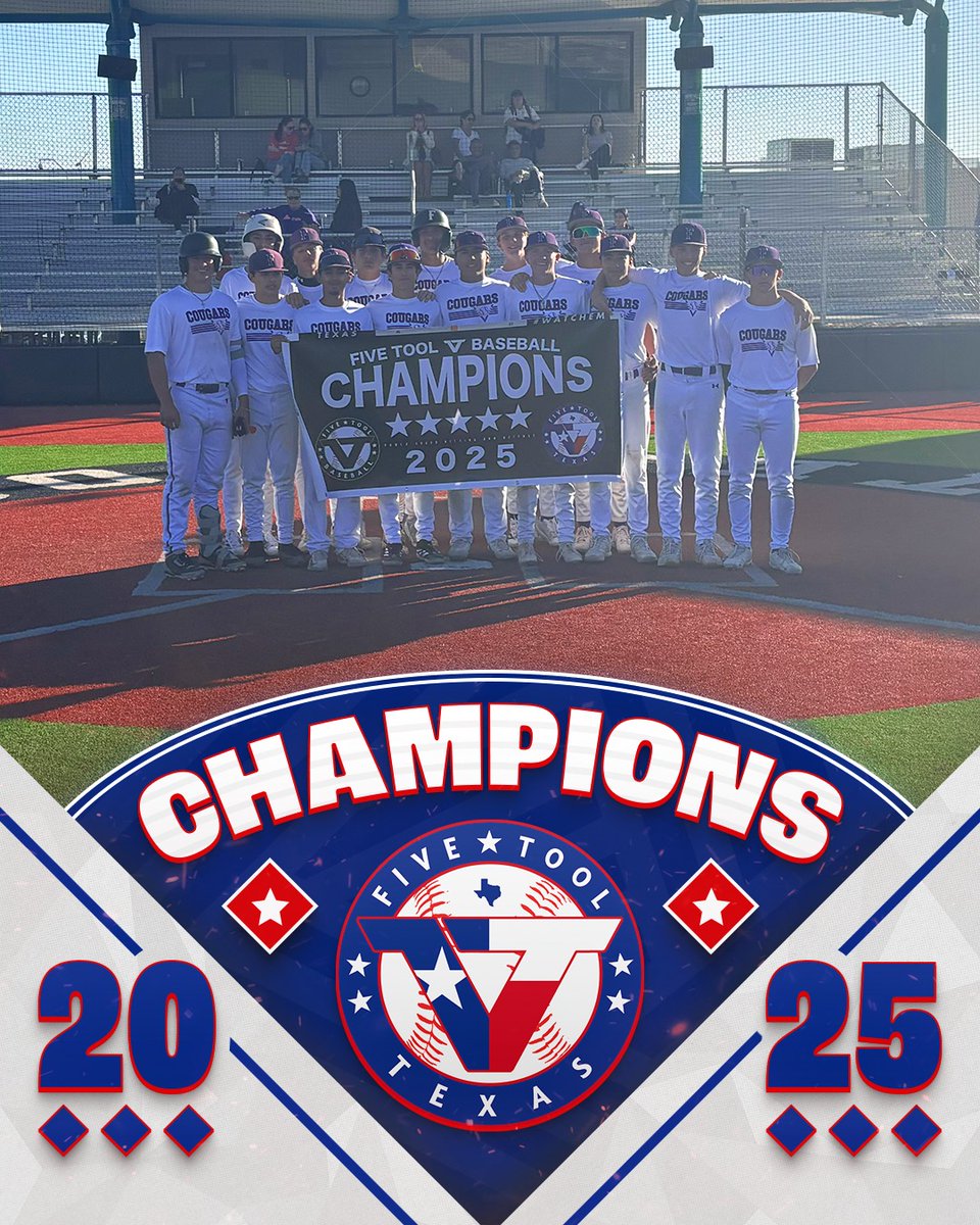 FiveToolTexas's tweet photo. 🏆CHAMPIONS🏆

Congrats to @FHS_BaseballEPT on winning the @FiveToolTexas El Paso High School Championships!

#WatchEm https://t.co/M0UnVd96Ks