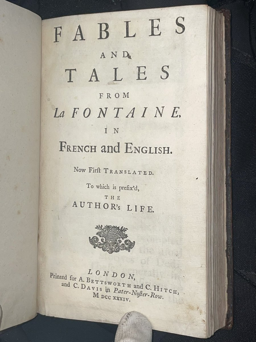 rogabooks's tweet image. 1734 Fables Jean De La Fontaine 1st English Edition. No Reserve! ebay.us/m/zzxiRz #rarebooks #Firstedition #books #home #animals #bibliophile #fables