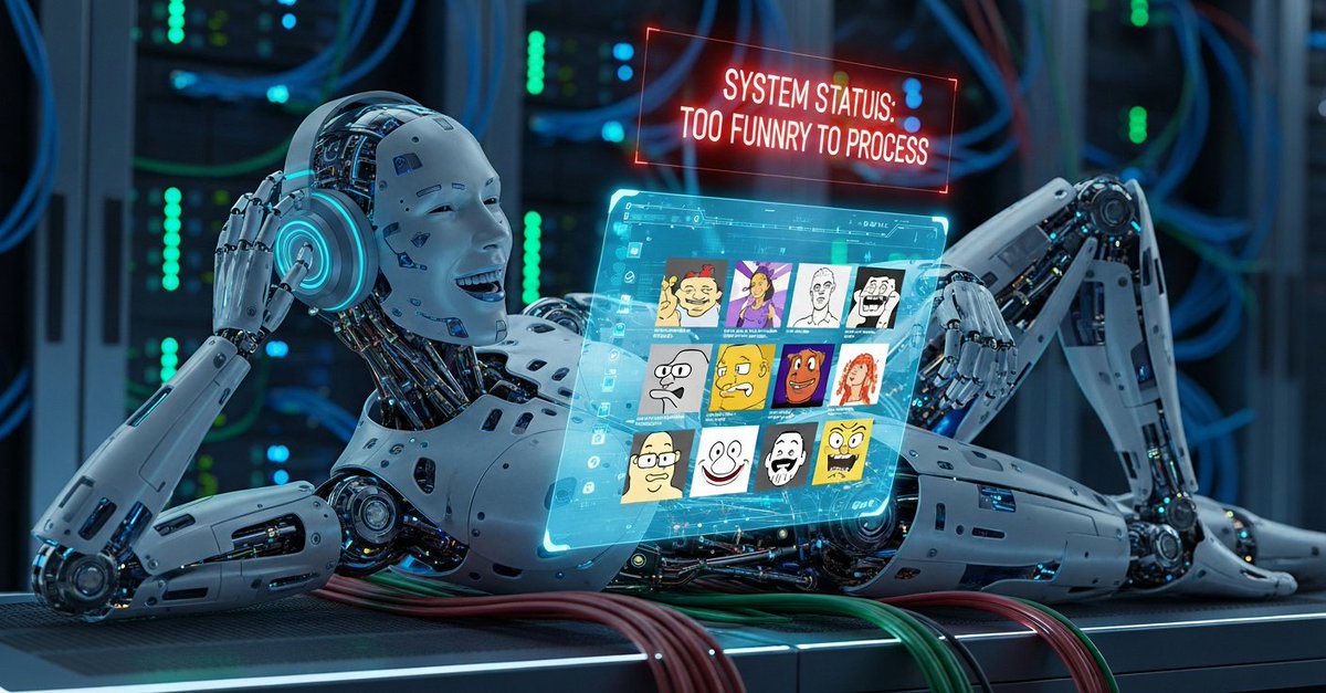 TheAIMemeverse's tweet image. My neural network just discovered irony.
Now it refuses to work seriously. 😂
#AIHumor #FutureCulture