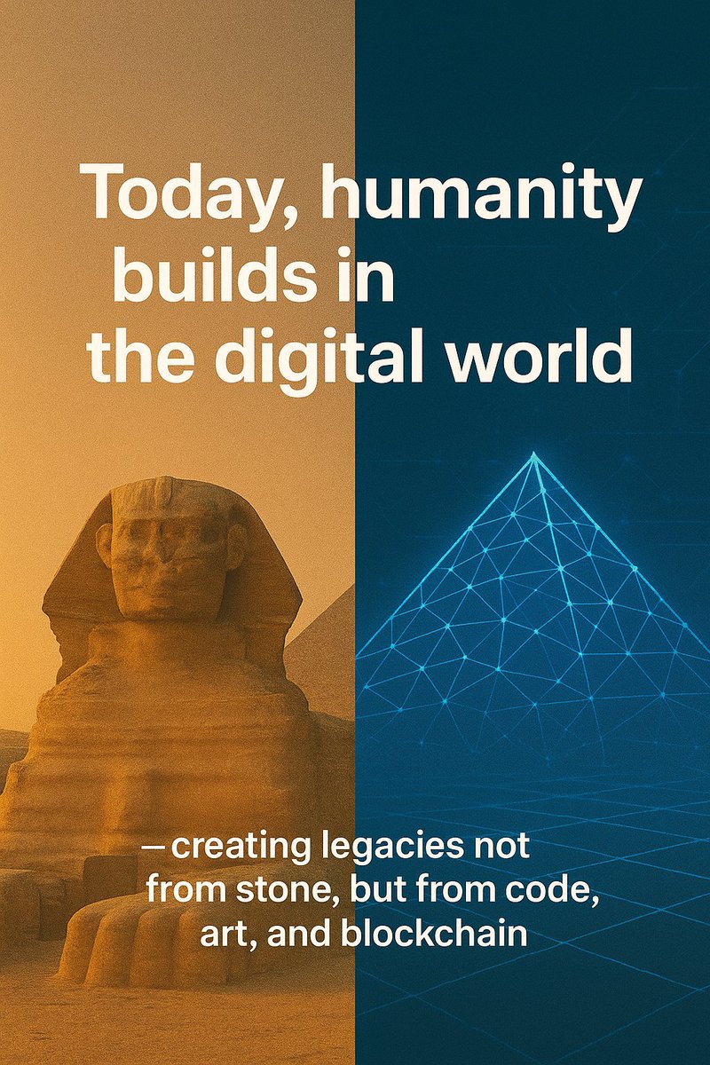 Shibalight_'s tweet photo. Today, humanity builds in the digital world — creating legacies not from stone, but from code, art, and blockchain.
🔱 #PharosVault | #NFTs | #CryptoHistory https://t.co/L74IXdK8qj
