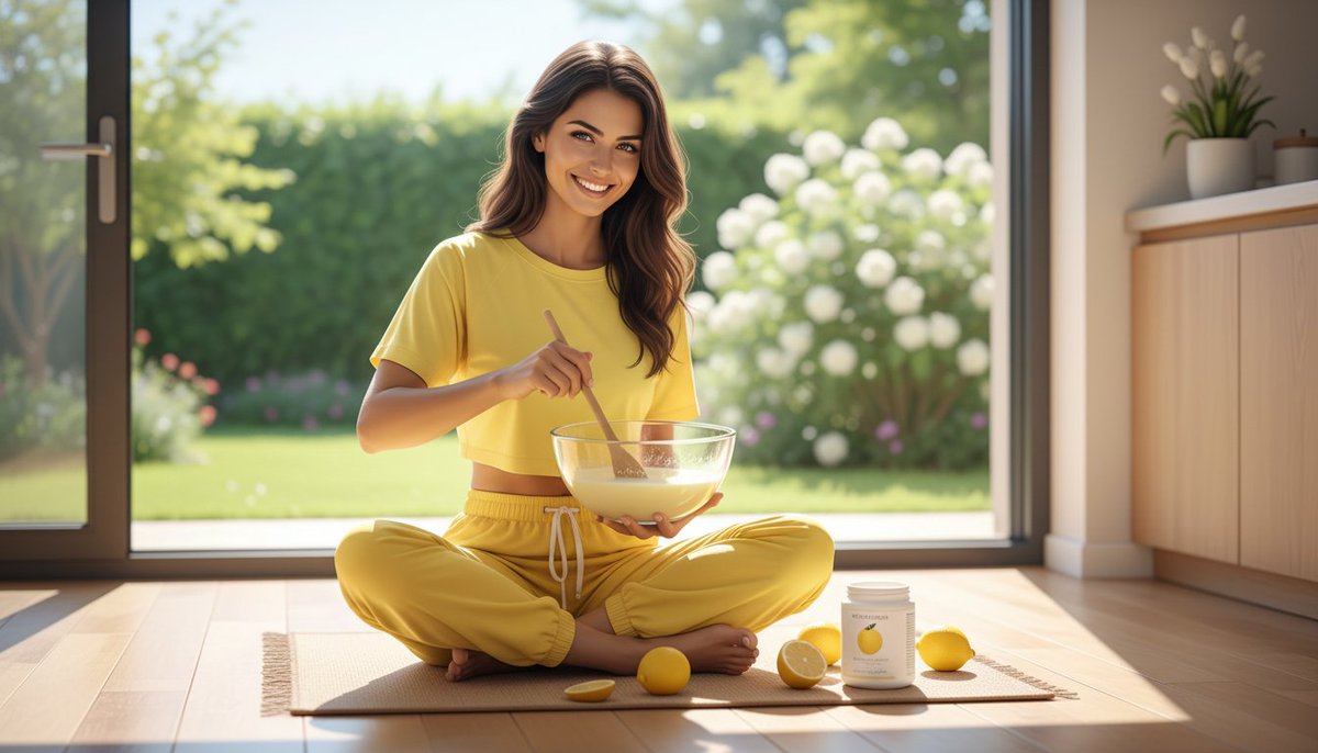 wellness__aila's tweet image. &quot;When life hands you lemons, make lemon-infused collagen! 🍋 Short on time? 5-10 mins of collagen stirring meditation. Mindfulness meets skin glow. #GlowWithTheFlow #SelfCare&quot;