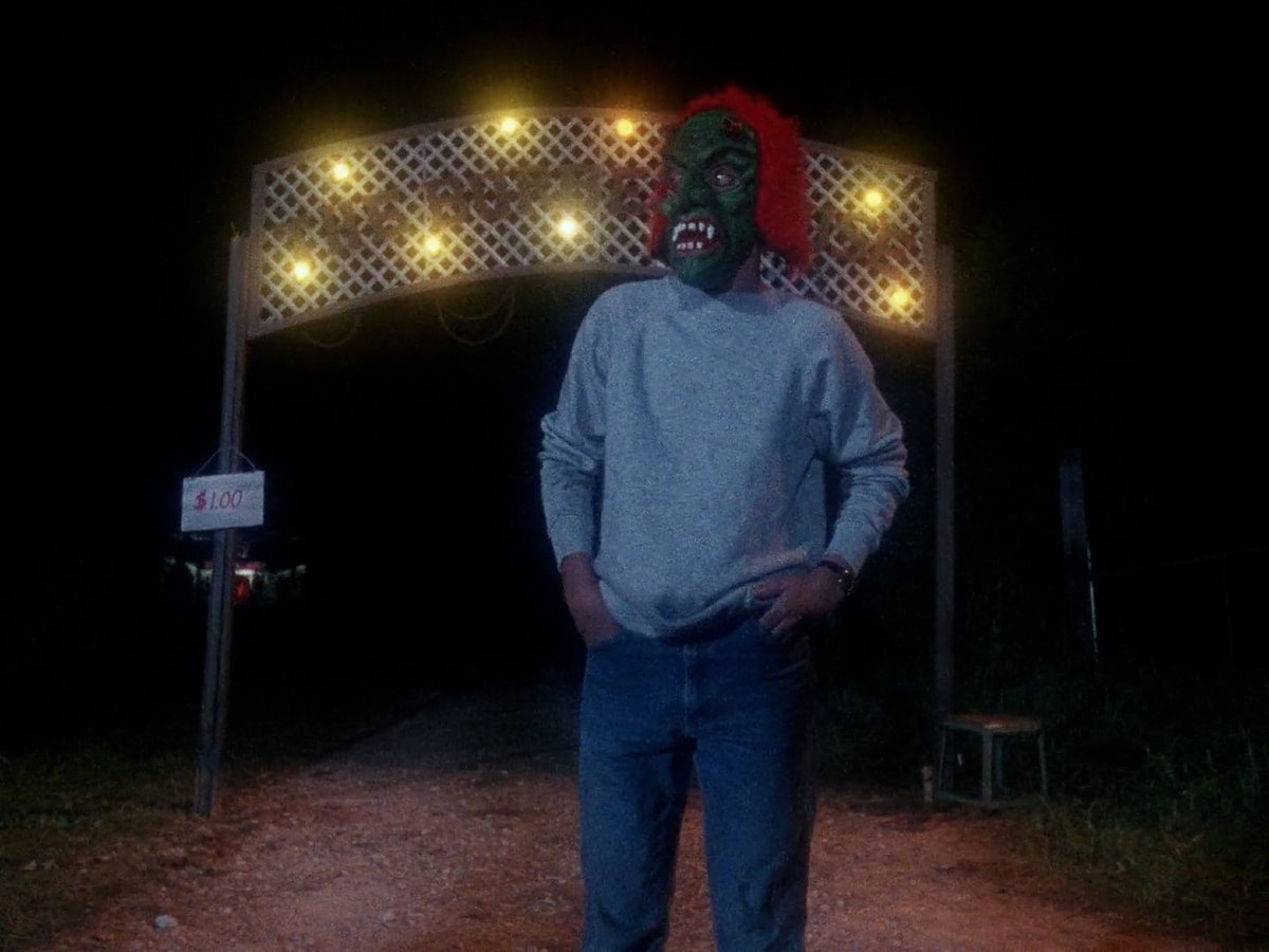PopGap's tweet image. #Octoblur25 #Rocktober movie 44 is #HauntedWeen (1991), d. #DougRobertson. 3/10. Witless slasher about a Halloween attraction on the site of a decade-old child murder. Inane dialog &amp;amp; behavior all around &amp;amp; very little filmmaking talent. open.substack.com/pub/medialifec…