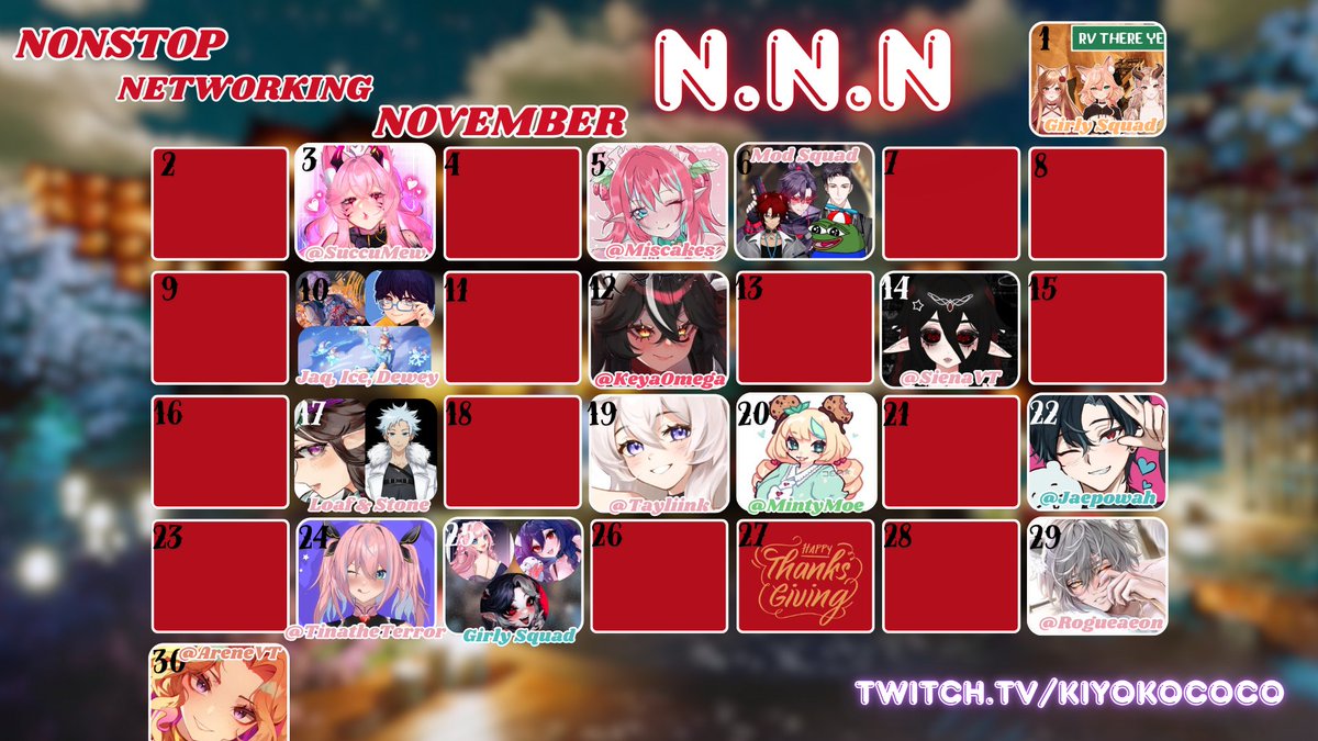 Kiyoko_Coco's tweet image. 𑣲  ˚୨ nonstop networking november ୧˚

      ⟡ this NNN we are showing LOVE to creators who are much more than "moots". They are kind, amazing individuals who never make me feel like a "clout" booster or stepping stone ~ thanks for always being so amazing ⟡…