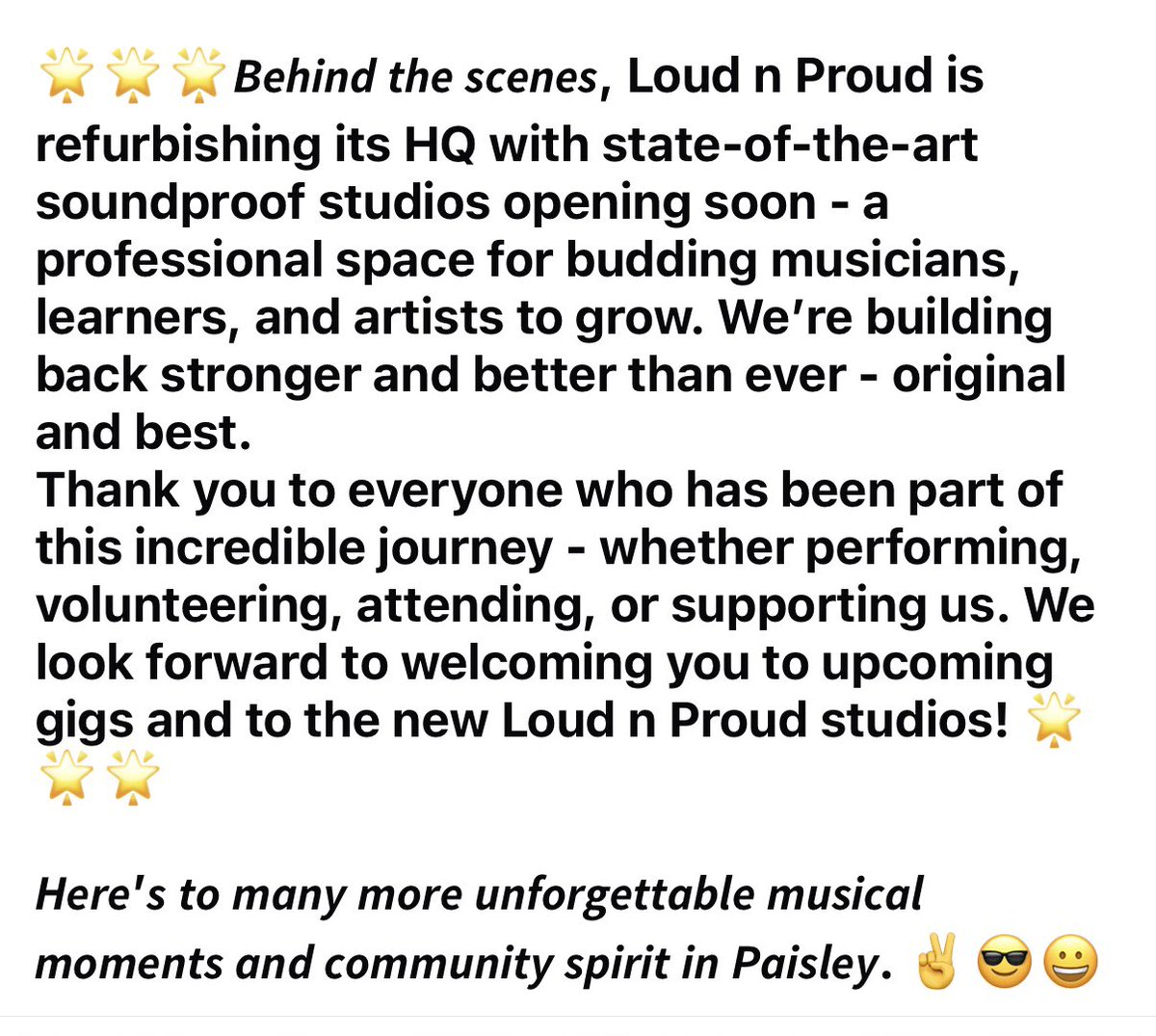 #Paisley #Music #Community
#PURPOSE #OBJECTIVES #IMPACT
🙏🙏🙏