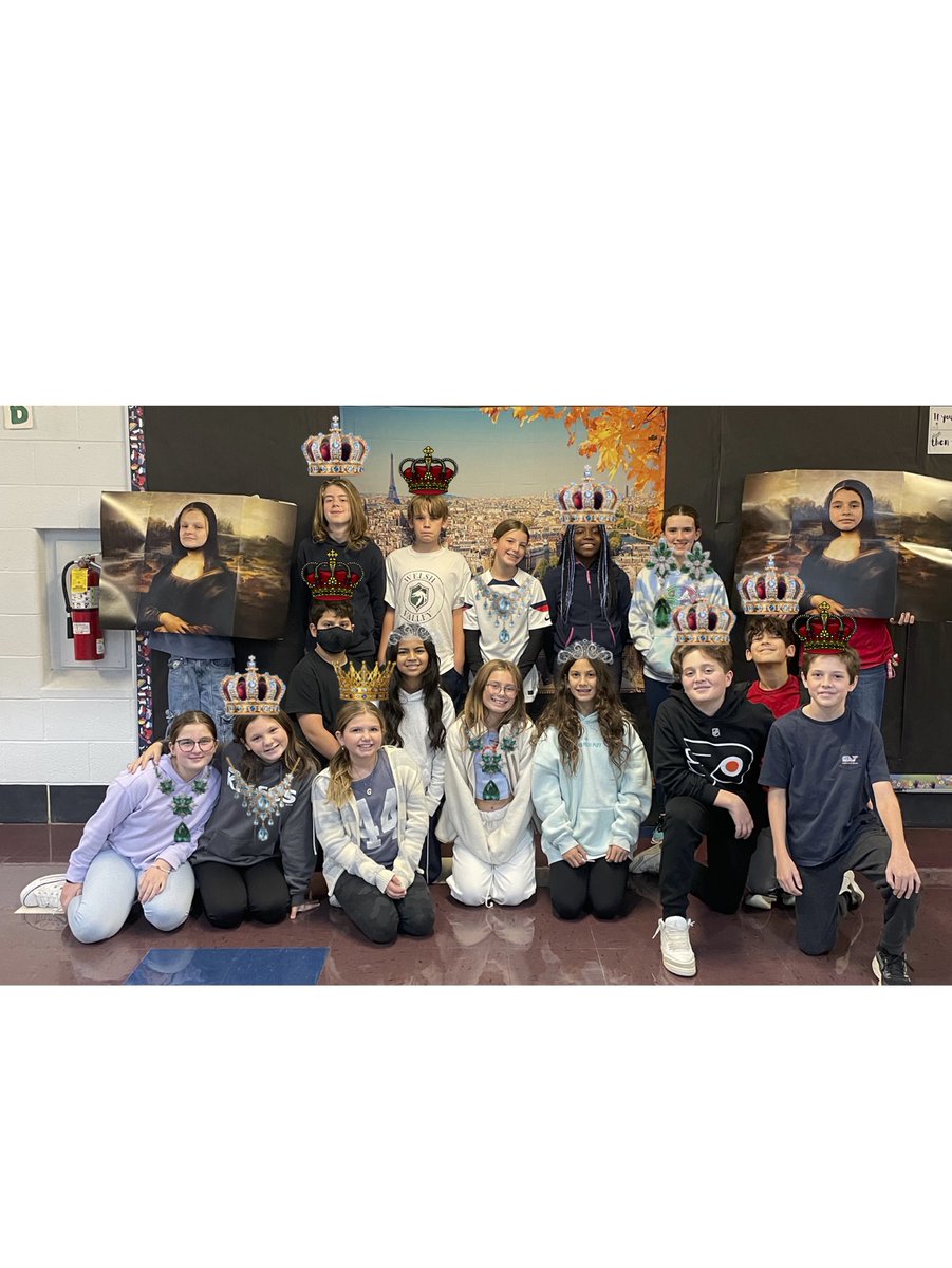 WVMSDragons's tweet image. Our French students explored the Louvre Jewelry Heist and uncovered fascinating history about the world-famous museum 🖼️💎 They were shocked to see a photo of the suspects! 👀 #WVMS #LearningIsAnAdventure